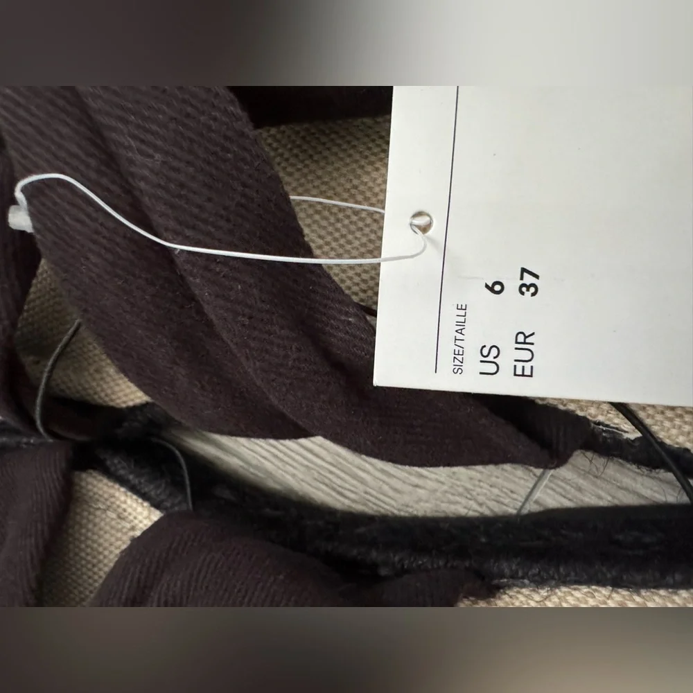 H&M Black and Cream Women's Sandals - Picture 4 of 7